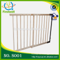 Wooden cheap price baby stair adjustable baby safety gate